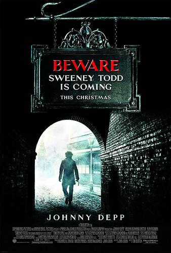 Nuevo pÃ³ster de Sweeney Todd, The Demon Barber of Fleet Street